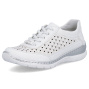 preview RIEKER L3217-80 bílé dámské kožené tenisky vzdušné, antistress podrážka