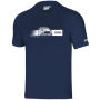 preview SPARCO T-Shirt WRT M-Sport modré pánské triko 100% Ba