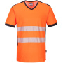 preview PORTWEST PW310 triko reflexní Hi-Vis oranžové s výstřihem do V