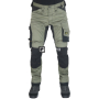 preview SNICKERS Allround Stretch Slim khaki pánské pracovní kalhoty