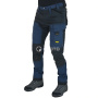 preview SNICKERS AllroundWork Full Stretch 4 Way Softshell modré pánské pracovní kalhoty