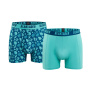 preview BLAKLADER zelené pánské boxerky cotton stretch 2 ks v balení, letní vzor