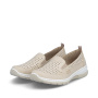 preview RIEKER L32F4-60 béžové dámské letní baleríny, antistress podrážka
