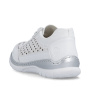 preview RIEKER L3217-80 bílé dámské kožené tenisky vzdušné, antistress podrážka