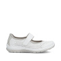 preview RIEKER L32B5-82 bílé dámské letní polobotky které krásně dýchají, antistress