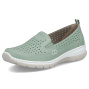 preview RIEKER L32F4-52 zelené dámské kožené letní mokasíny, antistress podrážka