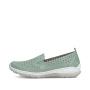 preview RIEKER L32F4-52 zelené dámské kožené letní mokasíny, antistress podrážka