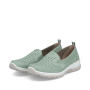 preview RIEKER L32F4-52 zelené dámské kožené letní mokasíny, antistress podrážka