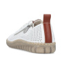 preview RIEKER N2405-80 bílé dámské kožené tenisky, prodyšné, antistress podrážka