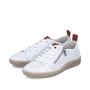 preview RIEKER N2405-80 bílé dámské kožené tenisky, prodyšné, antistress podrážka
