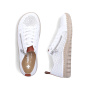 preview RIEKER N2405-80 bílé dámské kožené tenisky, prodyšné, antistress podrážka