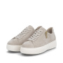 preview RIEKER M7701-60 béžové dámské kožené tenisky, moderní vzhled, antistress