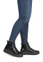 preview RIEKER W2661-01 black women's leather ankle boots, modern and comfortable