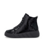 preview RIEKER W2661-01 black women's leather ankle boots, modern and comfortable