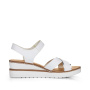 preview RIEKER V38G9-80 bílé dámské sandály