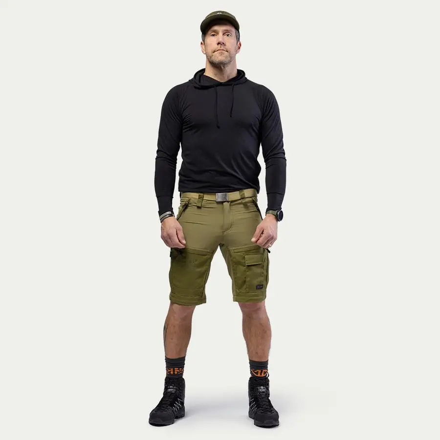 detail Beyond Nordic Zip-Off zelené pánské outdoor kalhoty