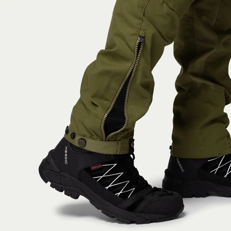 detail Beyond Nordic BN008 pánské zelené outdoor kalhoty stretch pohodlné voděodpudivé