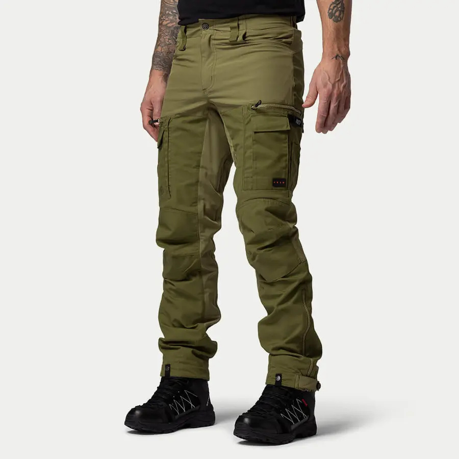 detail Beyond Nordic BN008 pánské zelené outdoor kalhoty stretch pohodlné voděodpudivé