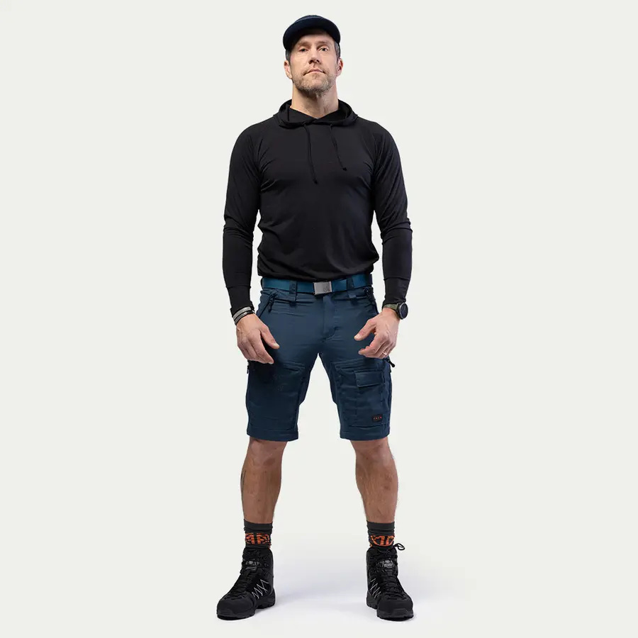 detail Beyond Nordic Sweden Zip-Off modré pánské outdoor kalhoty 2v1