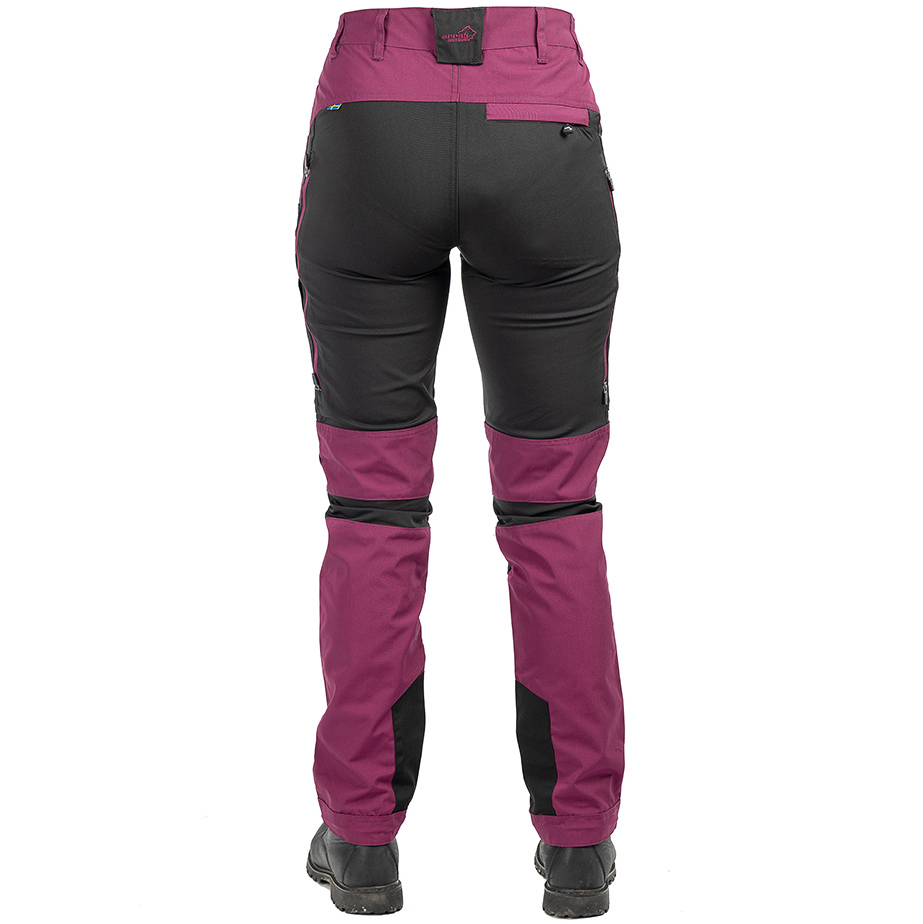 detail ARRAK SWEDEN Active Stretch fuchsia dámské outdoor kalhoty voděodolné