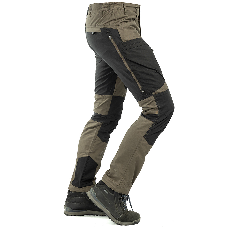 detail ARRAK SWEDEN Active Stretch hnědé pánské outdoor/hunting kalhoty voděodolné