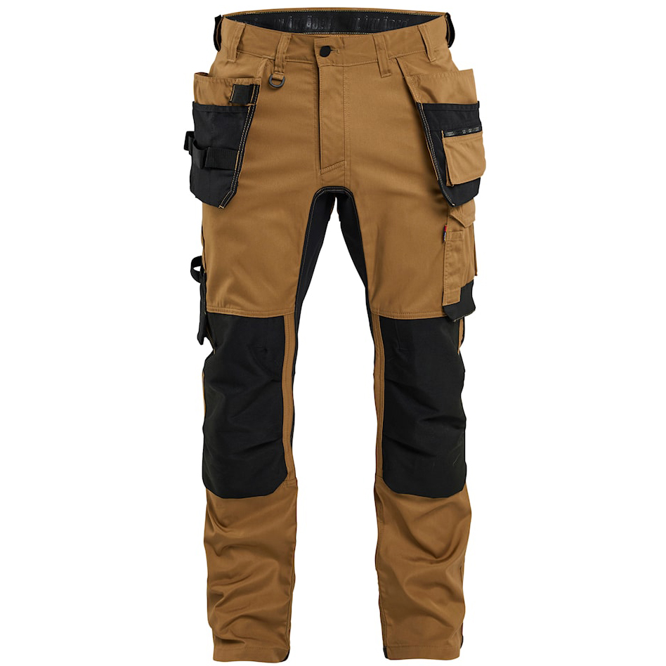 detail BLAKLADER Craftsman Stretch nugát pánské pracovní pohodlné premium kalhoty kapsy