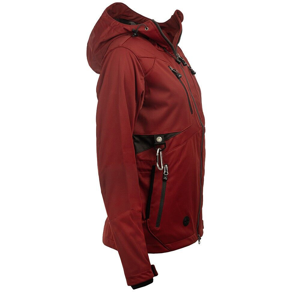 detail ARRAK SWEDEN Akka červená dámská funkční outdoor bunda