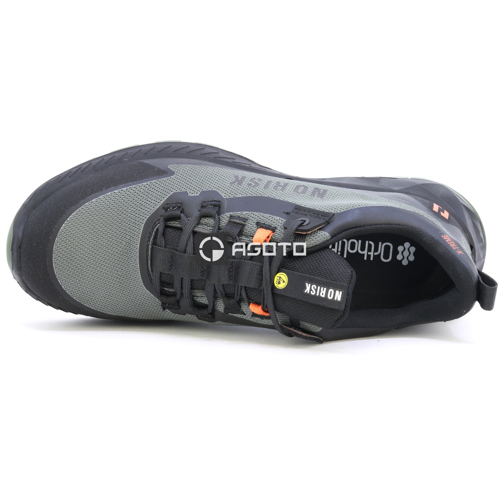 detail NORISK X-TREME Low S3 zelená pánská pracovní obuv