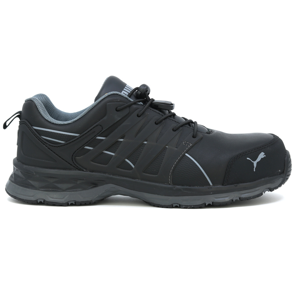 detail PUMA Velocity 2.0 black low S3 ESD HRO Safety shoes