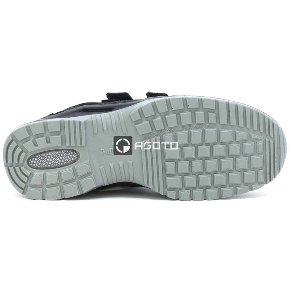 detail PUMA Neodyme green low S1P ESD Safety shoes