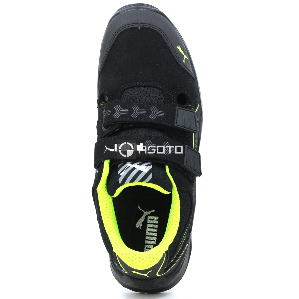 detail PUMA Neodyme green low S1P ESD Safety shoes