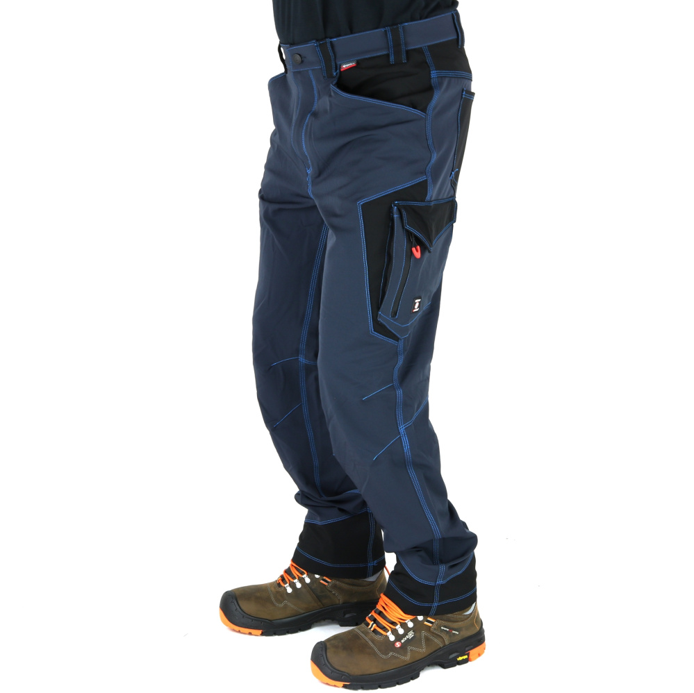 detail COFRA Hagfors softshell pracovní kalhoty modré