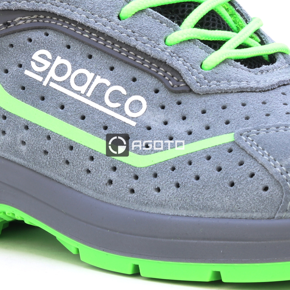 detail SPARCO Felix S1P ESD šedá pánská pracovní obuv