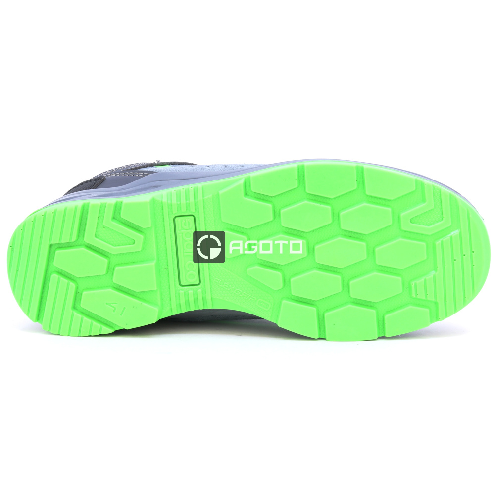 detail SPARCO Felix S1P ESD šedá pánská pracovní obuv