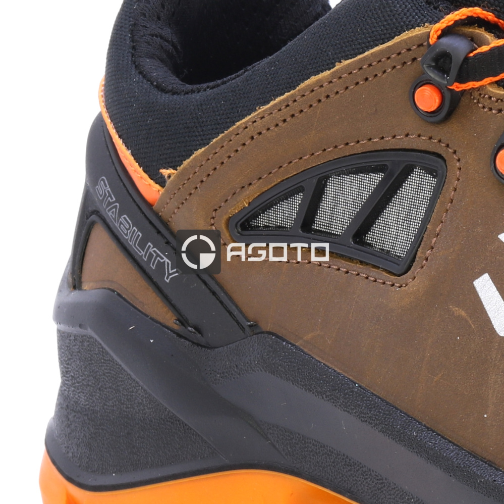 detail BICAP Seal Low S3 hnědá pánská pracovní obuv + ventilační systém Pro Air