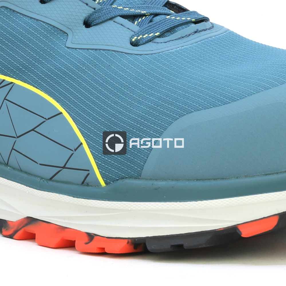 detail PUMA Xplore Low S3 ESD modrá pánská odlehčená pracovní obuv, měkký došlap