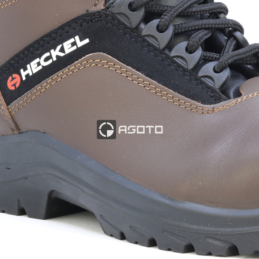 detail HECKEL Suxxeed Offroad High S3 hnědá pánská pracovní obuv