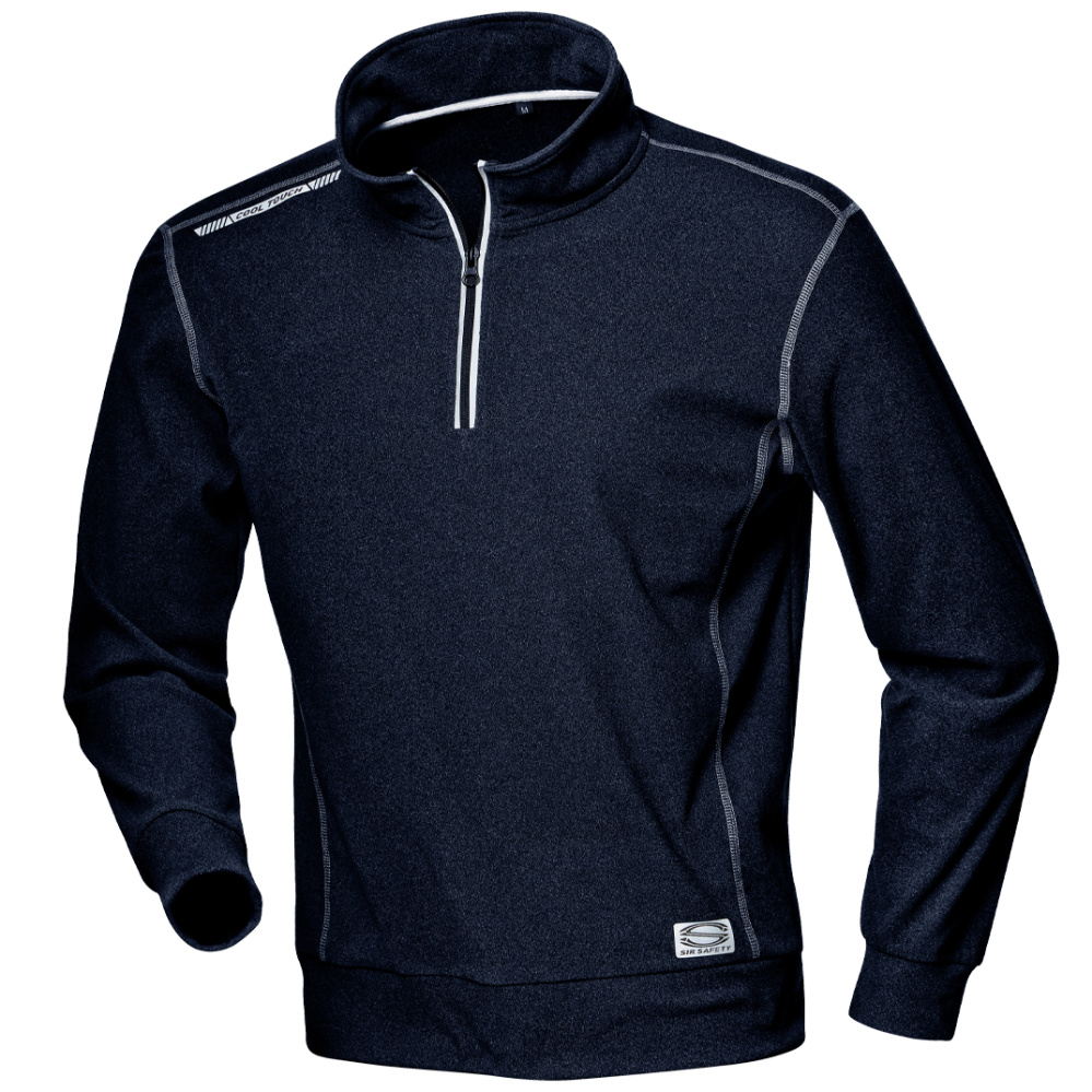 detail SIR Moleskin černá pánská pracovní mikina stretch pružná pro volný pohyb