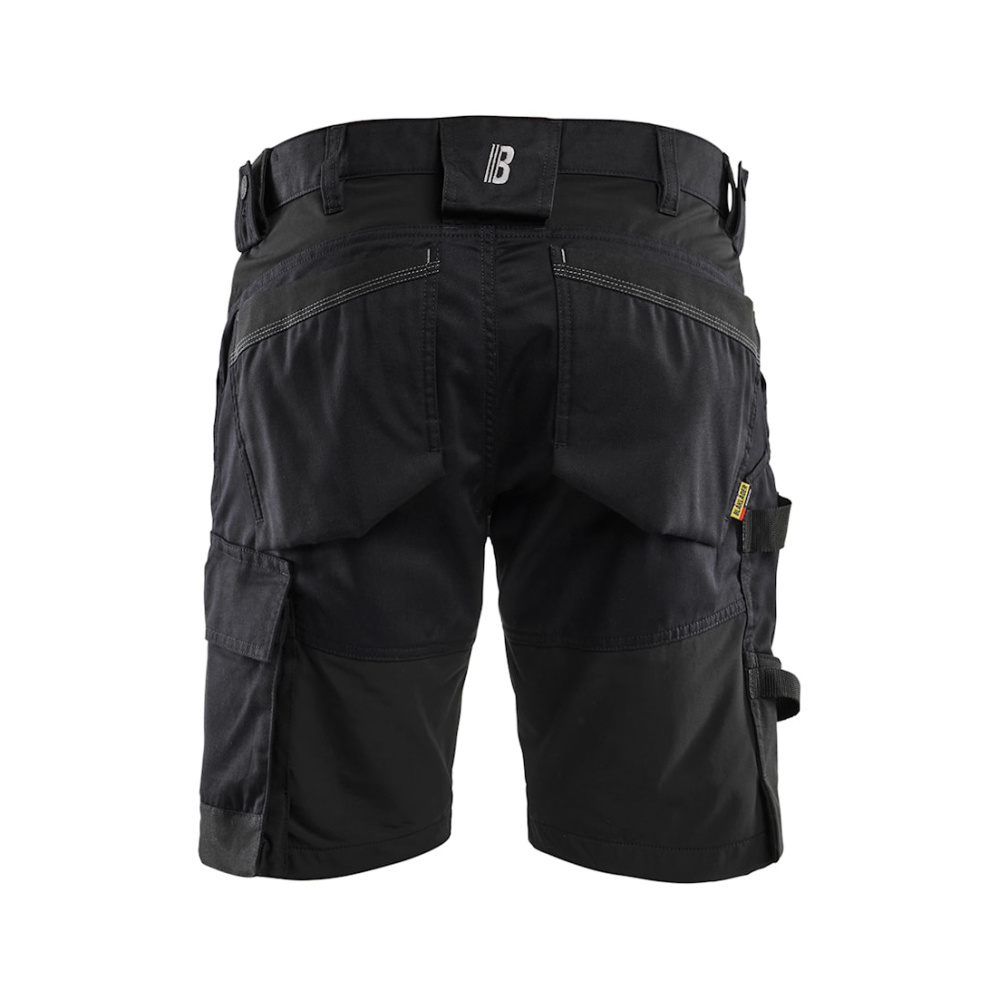 detail BLAKLADER Sweden Stretch černé pánské profi kraťasy