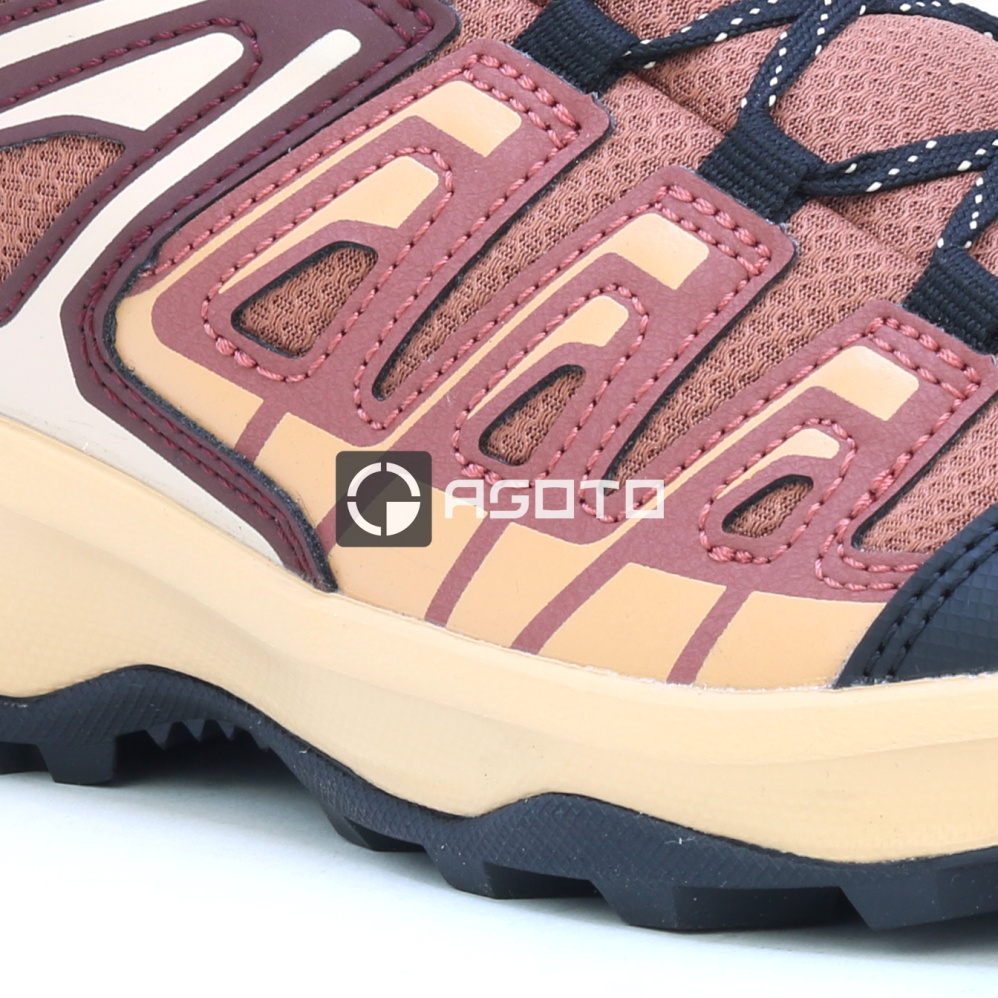 detail SALOMON Exterga W Russet vínová dámská outdoor obuv