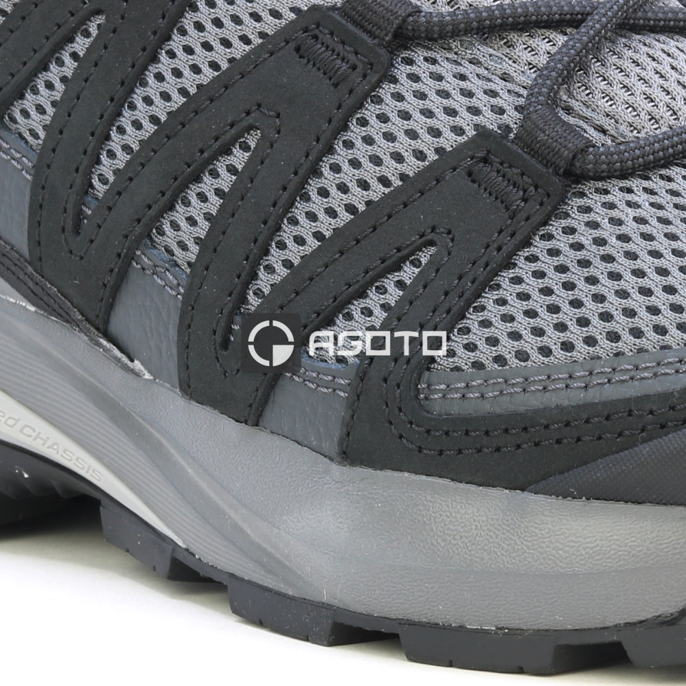 detail SALOMON X-Adventure Recon Clrock černá pánská kožená outdoor obuv
