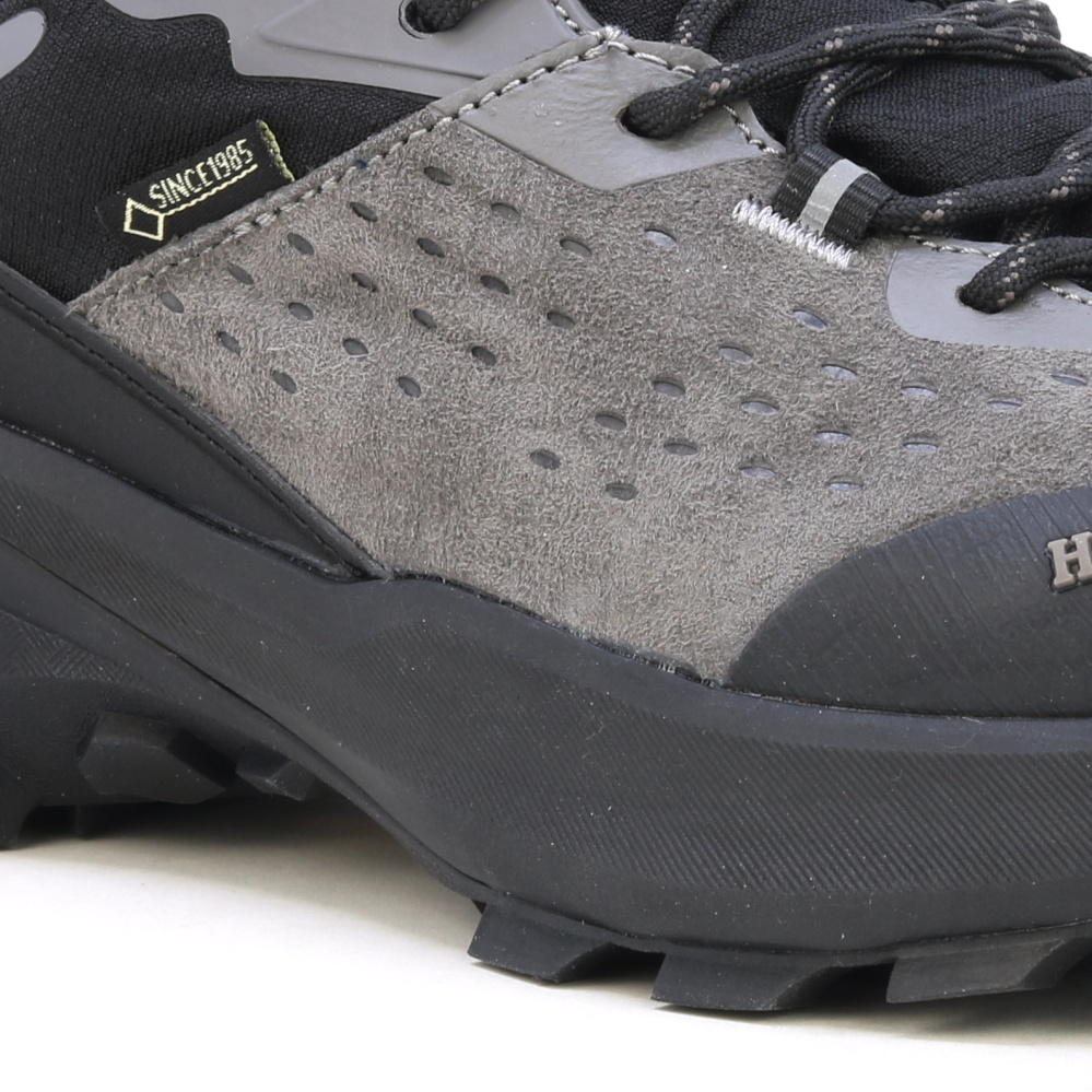 detail Humtto Outdoor Devon šedá pánská kožená pohodlná outdoor obuv