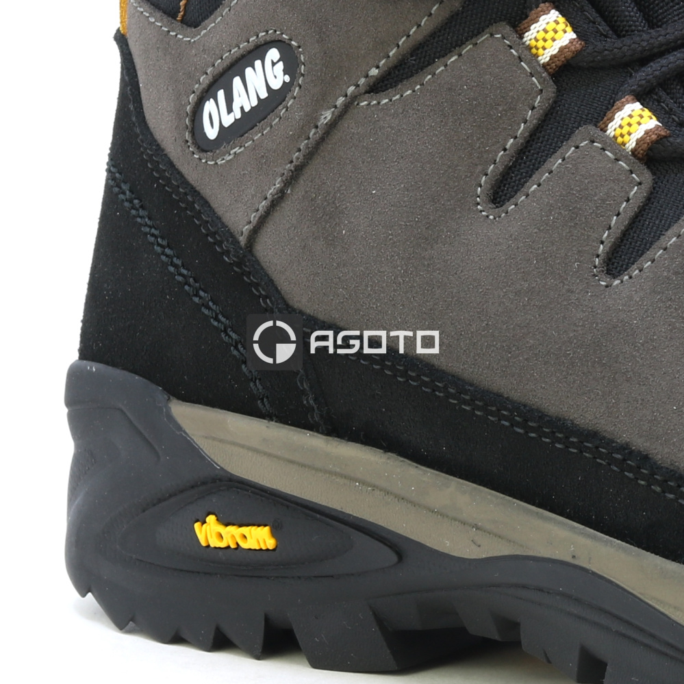 detail OLANG Badia 896 hnědá pánská kožená pohdlná outdoor obuv s membránou