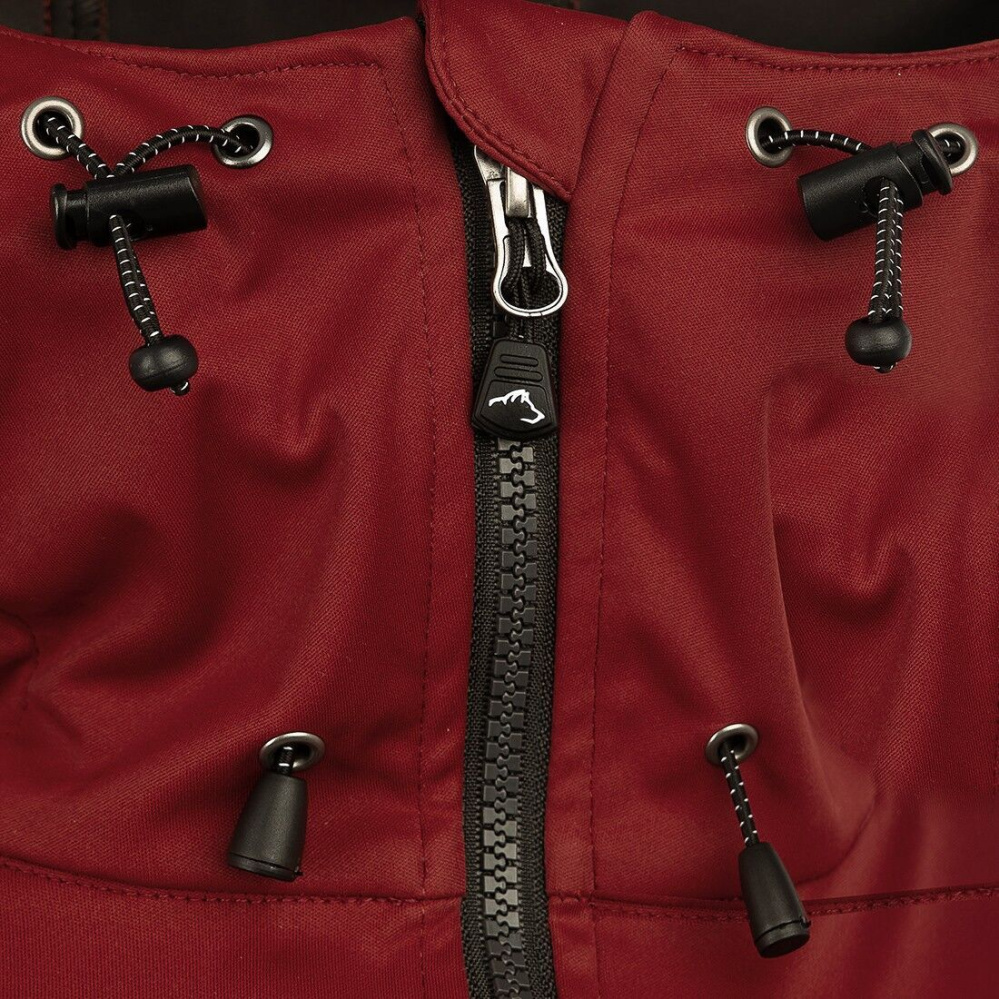 detail ARRAK SWEDEN Akka červená dámská funkční outdoor bunda