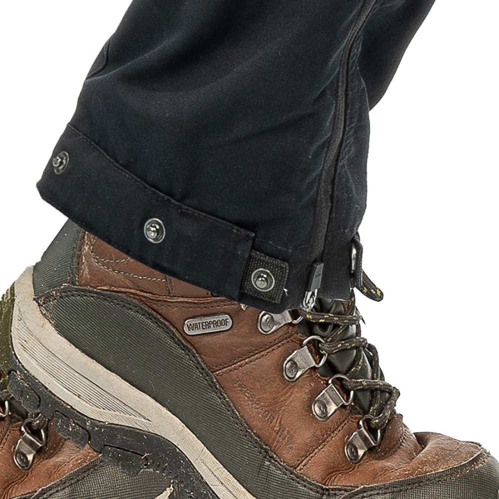 detail ARRAK SWEDEN Hybrid Stretch šedé pánské outdoor kalhoty voděodolné