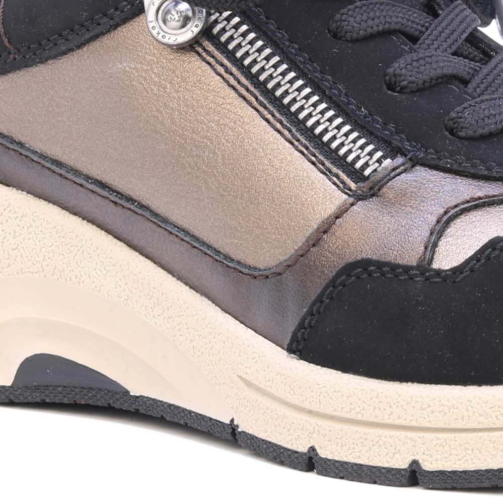 detail RIEKER N9301-91 černé dámské sneakers