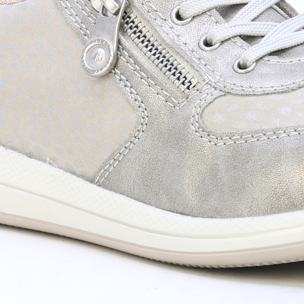 detail RIEKER N1112-60 béžové dámské tenisky
