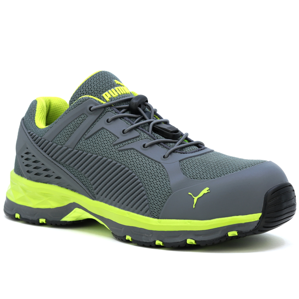 detail PUMA Fuse Motion 2.0 green low S1P ESD HRO Safety shoes