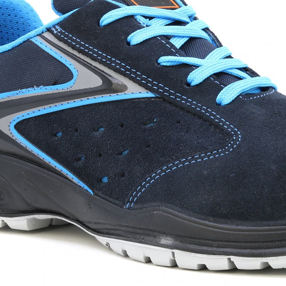 detail PEZZOL West S1P modrá pánská pracovní obuv