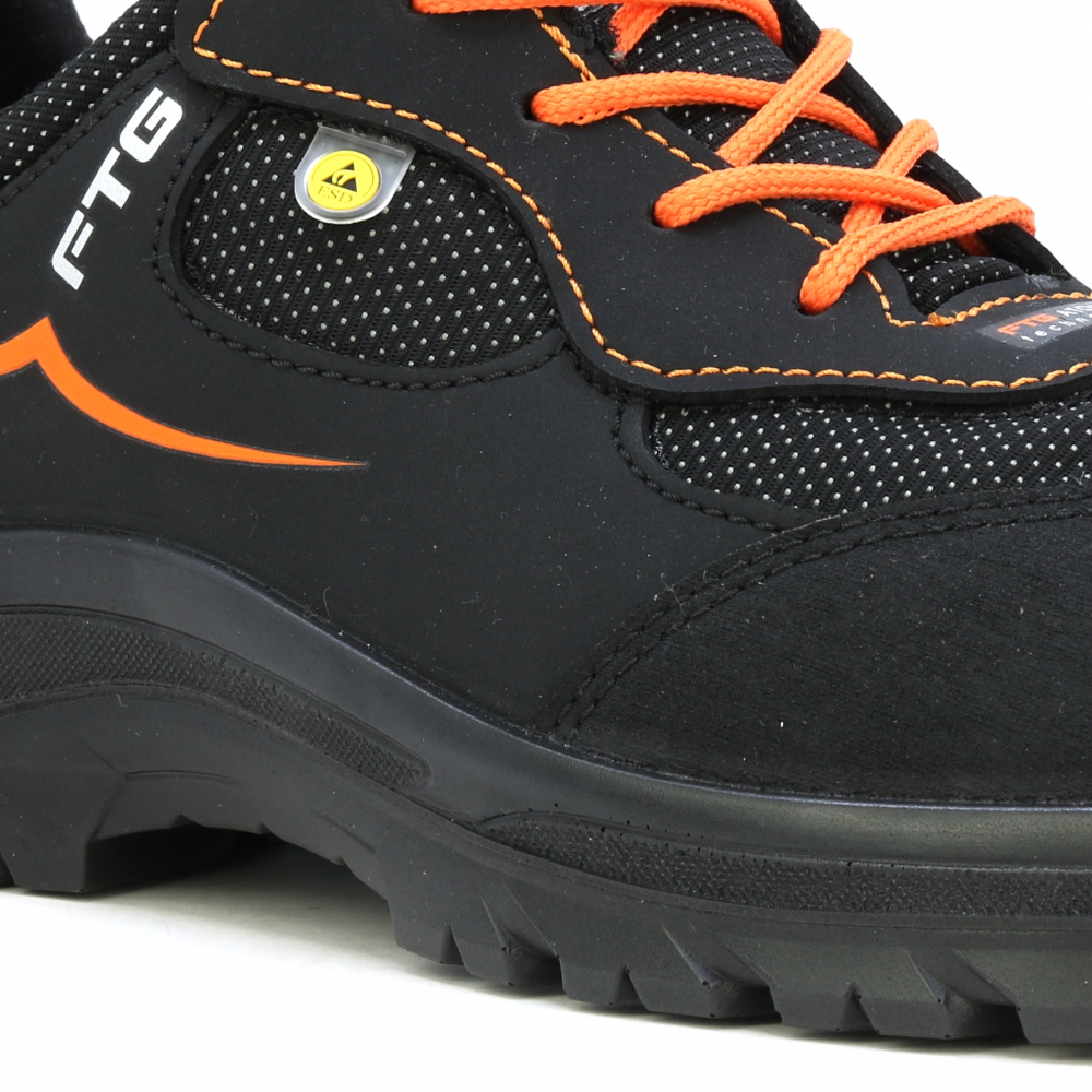 detail FTG Mercury S3 ESD černá pánská pracovní obuv